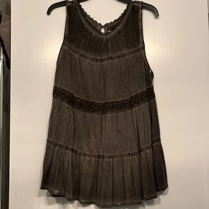 Knox rose Pleated Grey Top